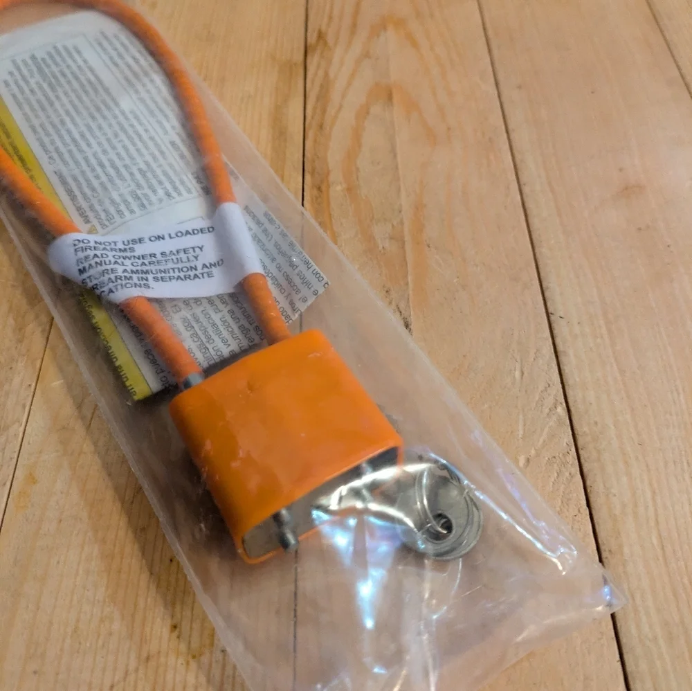 Orange Security Cable Lock - Picture 3 of 6